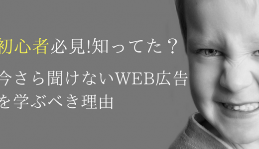 初心者必見!知ってた？今さら聞けないWEB広告を学ぶべき理由