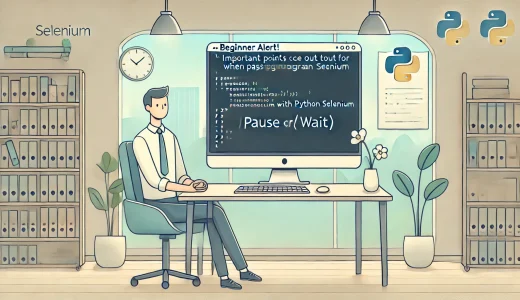 【初心者要注意】！Python Seleniumでプログラムを待機するときに注意すること
